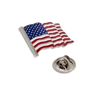 🇱🇷 NIB SET OF FOUR AMERICAN FLAG